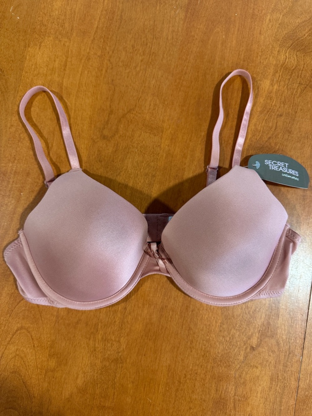 Secret Treasures intimates Mauve Pink 34C Padded Tshirt Bra NWT